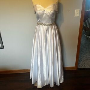 Satin wedding dress